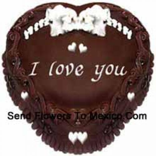 1 Kg Chocolate Heart Cake